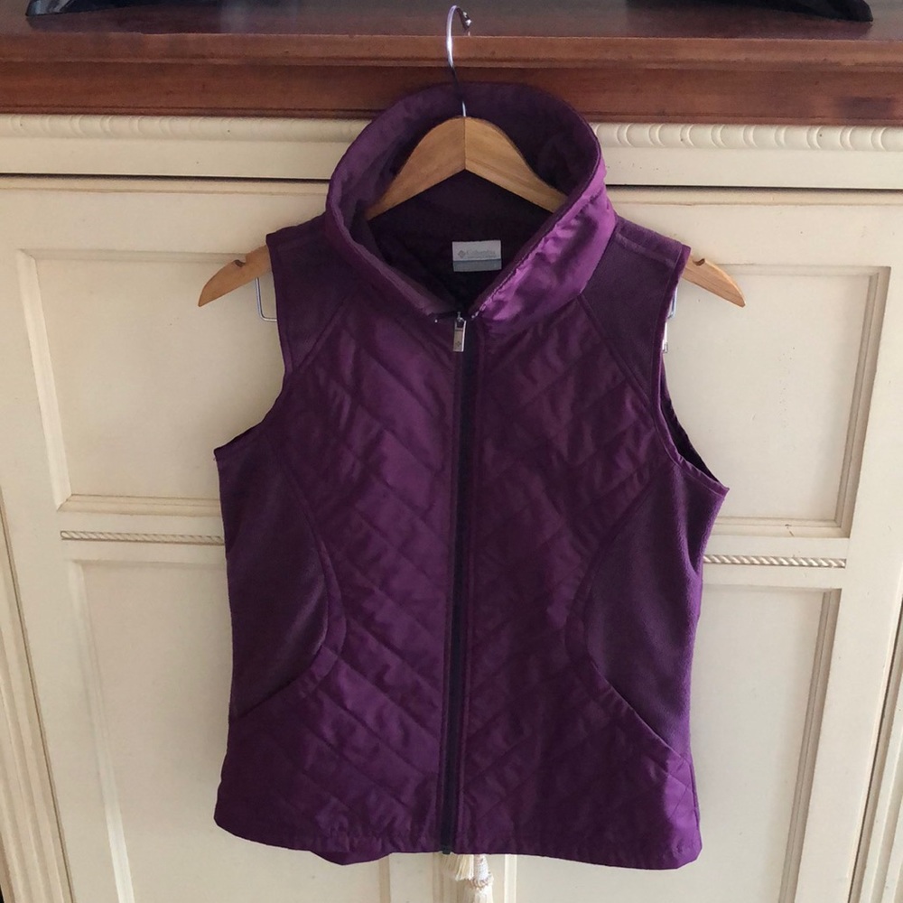 Columbia Purple Thin Puffer Vest